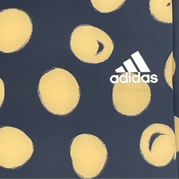 ADIDAS X FARM RIO PRINT BIKE SHORTS LEGEND INK ALMOST LIME HIGH RISE - Picture 9 of 13